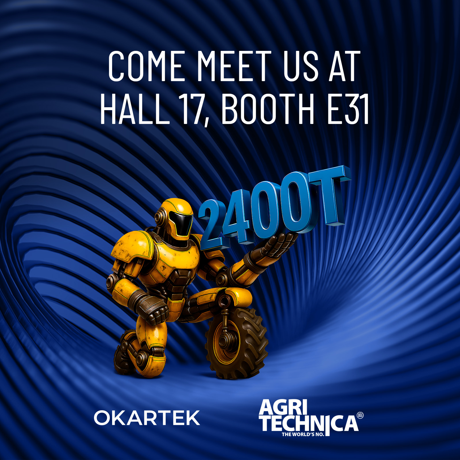 Okartek at Agritechnica 2025 – Come meet us at hall 17, booth E31